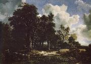 Jacob van Ruisdael Edge of a Forest with a grainfield Sweden oil painting artist